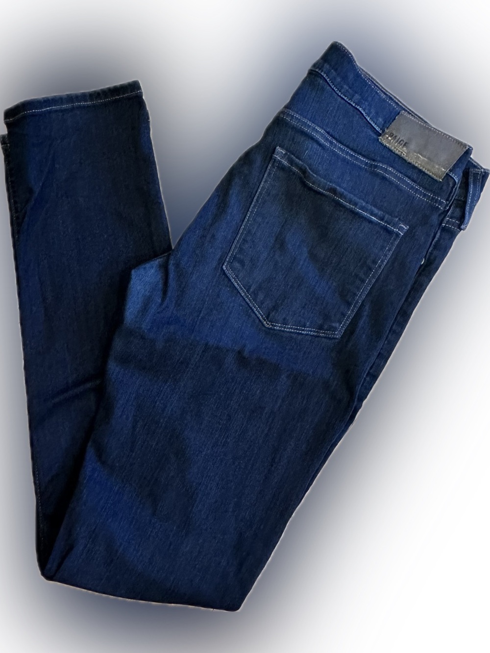 PAIGE Lennox Straight Jeans in Deep Blue Indigo